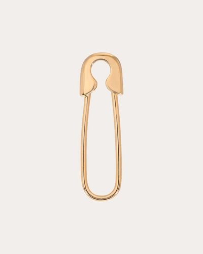 Zoe Lev 14k Yellow Gold Safety Pin Drop Earring In Gold