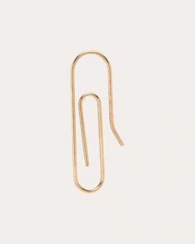 Zoe Lev Women's Paper Clip 14k Gold Single Earring In Gold