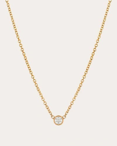Zoe Lev Small Bezel-set Diamond Necklace | Diamonds/yellow Gold In Gold