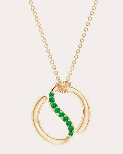 Natori Women's Shangri-la 14k Gold Tsavorite Yin-yang Pendant Necklace In Green