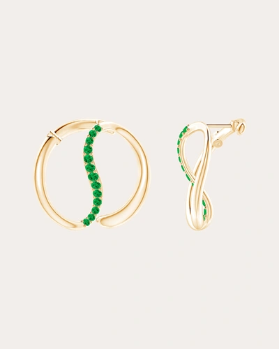 Natori Women's Shangri-la 14k Gold Tsavorite Yin-yang Earrings In Green