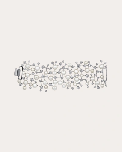 Shop Anabela Chan Women's Pearl Constellation Bracelet In White