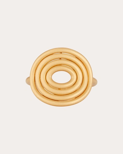 Shop Carelle Women's Spiralli Quad Ring In Gold