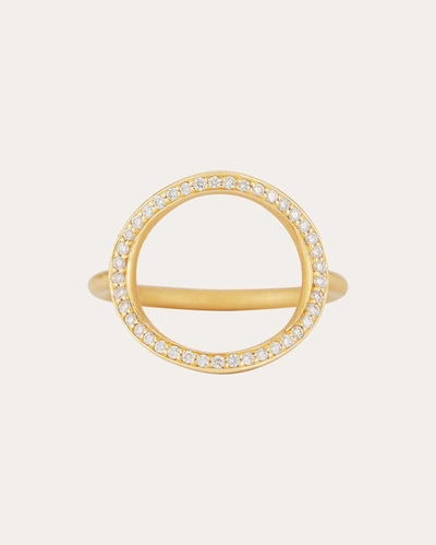 Shop Carelle Women's Diamond Spiralli Ring In Gold