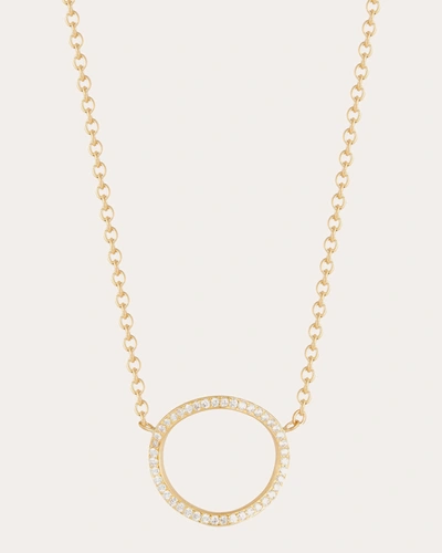 Shop Carelle Women's Diamond Spiralli Pendant Necklace In Gold