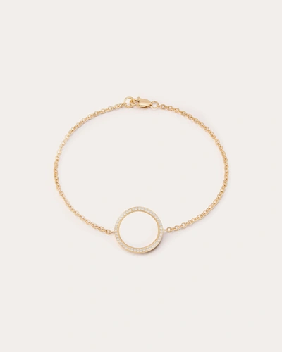 Shop Carelle Women's Diamond Spiralli Bracelet In Gold