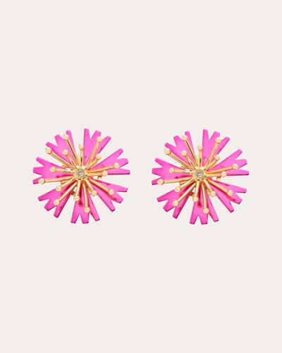 Shop Carol Kauffmann Women's Mini Summer Reggia Earrings In Pink