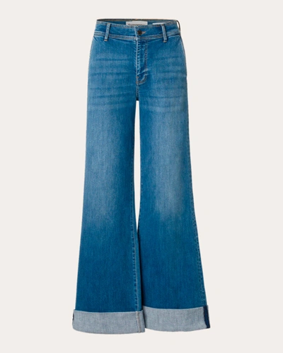 Shop Tomorrow Women's Kersee Marine Wide-leg Jeans In Blue