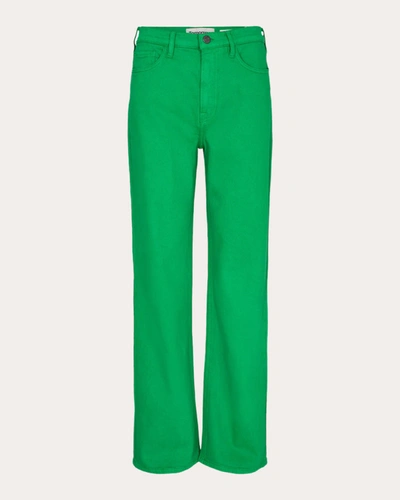 Shop Tomorrow Women's Brown Straight Jeans In Green
