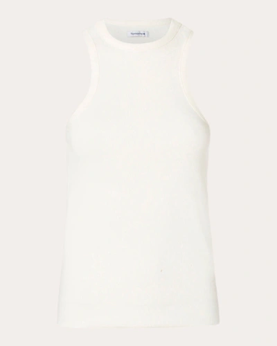 Shop Tomorrow Women's Clear Ribbed Tank In White