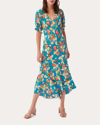 Shop Diane Von Furstenberg Women's Orla Dress In Blue