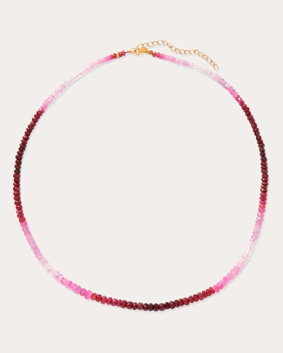Shop Jia Jia Women's Arizona Ruby Necklace In Pink