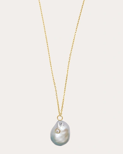 Shop Jia Jia Women's Ocean Diamond Pearl Necklace In Gold