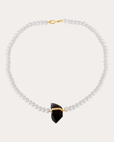 Shop Jia Jia Women's Ocean Jumbo Smoky Quartz Diamond Pearl Necklace In White