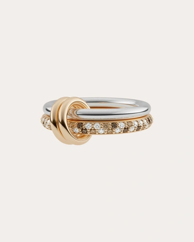 Shop Spinelli Kilcollin Women's Virgo Petite Diamond Ring 18k Gold In Silver