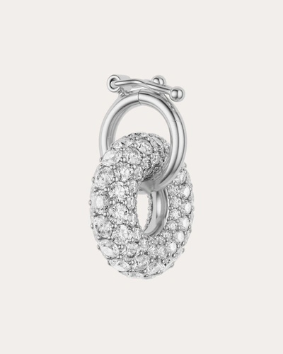 Shop Spinelli Kilcollin Women's Mini Nebula Blanc Diamond Pavé Pendant In Silver