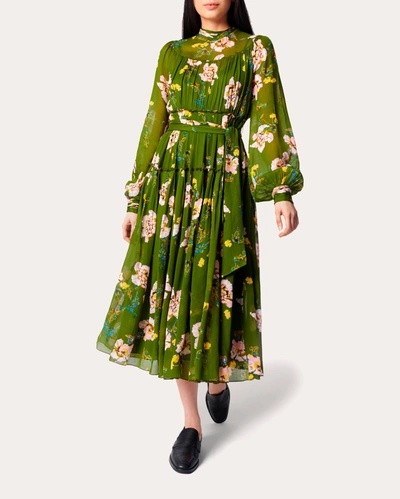 Shop Diane Von Furstenberg Women's Kent Dress In Green