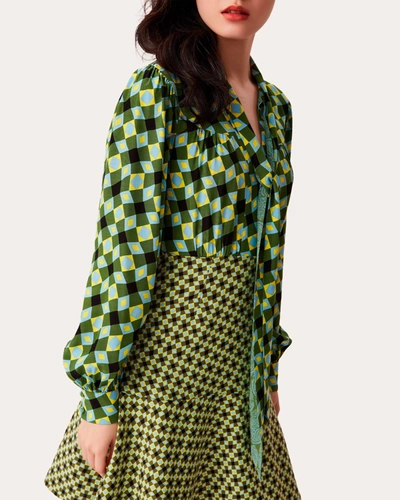 Shop Diane Von Furstenberg Women's Alcina Dress In Green