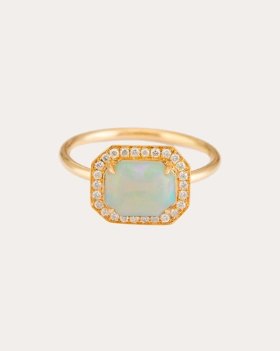 Shop Yi Collection Women's Opal & Diamond Mini Magic Ring 18k Gold