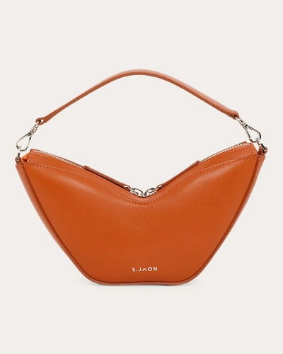 Shop S.joon S. Joon Women's Mini Tulip Baguette Bag In Orange