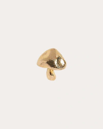 Shop Pamela Love Women's Tiny Mushroom Stud Earring In Gold