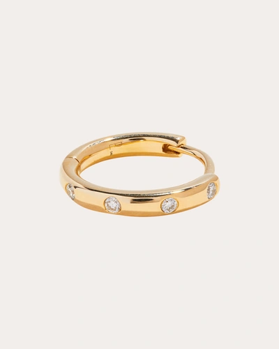 Shop Pamela Love Women's Dotted Diamond Huggie Earring In Gold