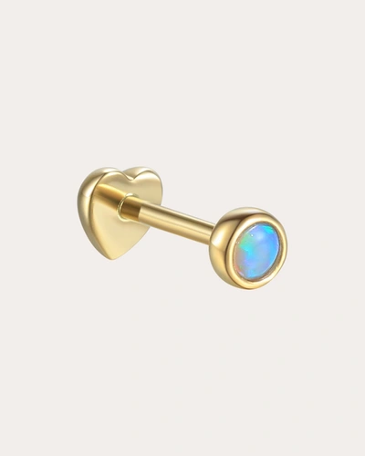 Shop Pamela Love Women's Petite Synthetic Opal Stud Earring In Gold