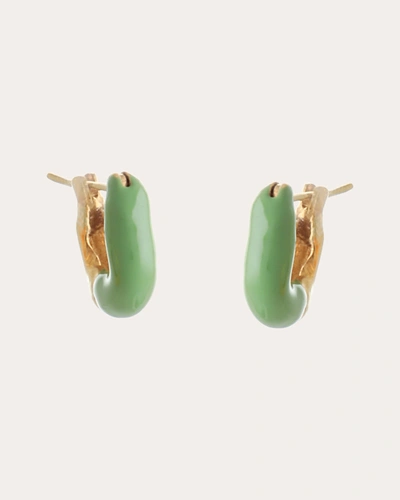 Shop Joanna Laura Constantine Women's Mini Wave Hoop Earrings In Gold