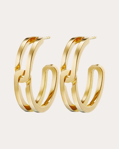 Shop Kinraden Women's The Large Gasp Hoop Earrings In Gold