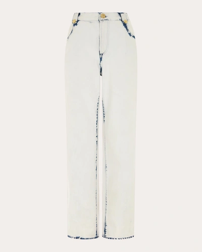 Shop Hayley Menzies Women's Wide-leg Denim Jeans In White