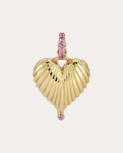 Shop Renna Women's Open Heart Diamond Locket In Gold