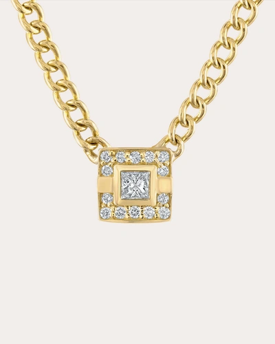Shop Gigi Ferranti Women's Diamond Curb Links Pendant In Gold