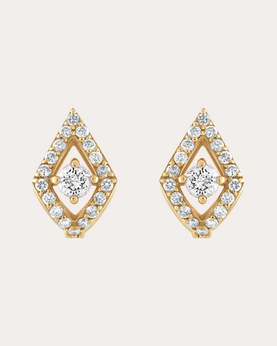 Shop Gigi Ferranti Women's Classic Pave Diamond Huggies In Gold