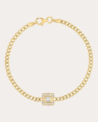 Shop Gigi Ferranti Women's Diamond Curb Chain Bracelet In Gold