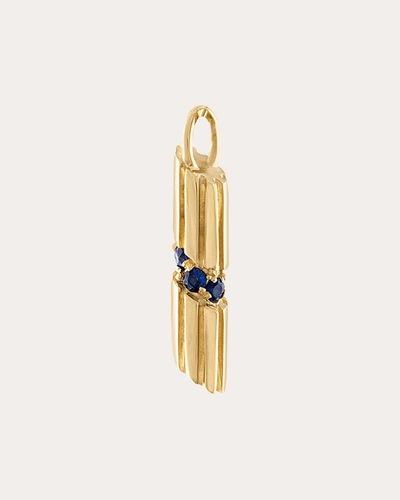 Shop Gigi Ferranti Women's Blue Sapphire Portofino Penne Pendant In Gold