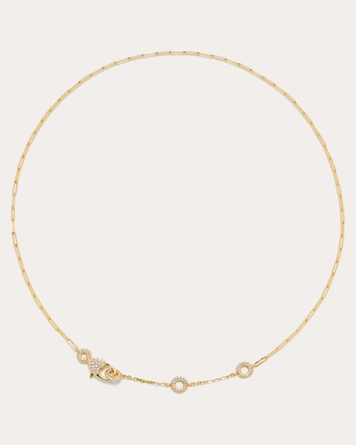 Shop Yvonne Léon Women's Diamond Donuts Necklace In Gold