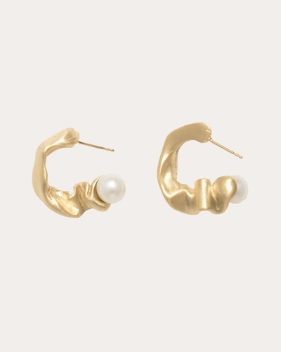 Shop Completedworks Women's Crumple Ii Earrings In Gold
