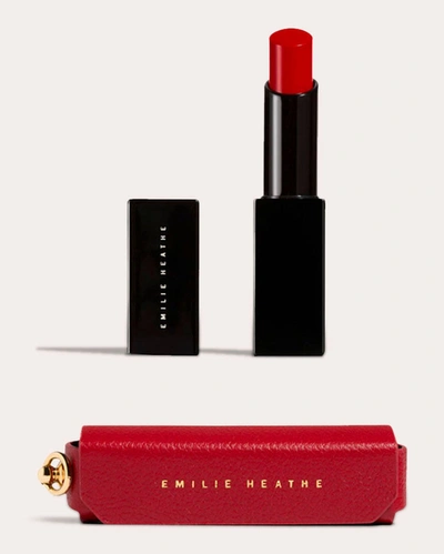 Shop Emilie Heathe Women's Red Pout Lipstick & Leather Carrying Case Bundle
