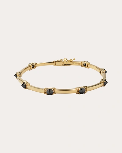 Shop Ara Vartanian Women's Inverted Black Diamond Bracelet In Gold
