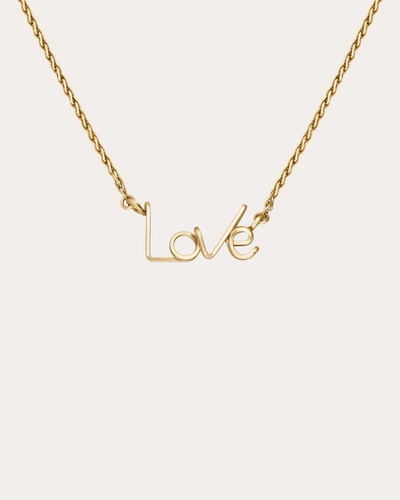 Shop Atelier Paulin Women's Love Squared Necklace In Gold