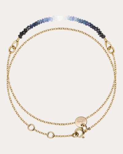 Shop Atelier Paulin Women's Nonza Double Tour Blue Sapphire Bracelet