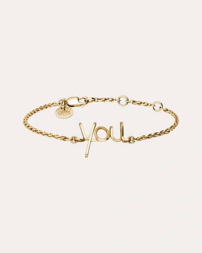 Shop Atelier Paulin Women's You Squared Chain Bracelet In Gold