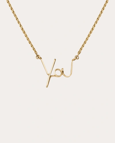 Atelier Paulin Women's You Squared Necklace In Gold