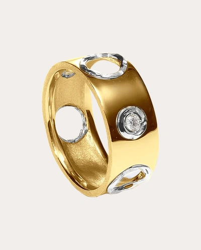 Shop Milamore Women's Diamond & 18k Gold En Open Kintsugi Ring
