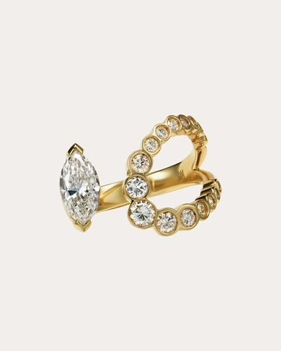 Shop Milamore Women's Diamond Self Love Ring In Gold