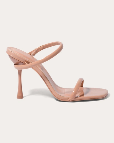 Shop Simkhai Women's Siren Patent Leather Heeled Sandal In Pink