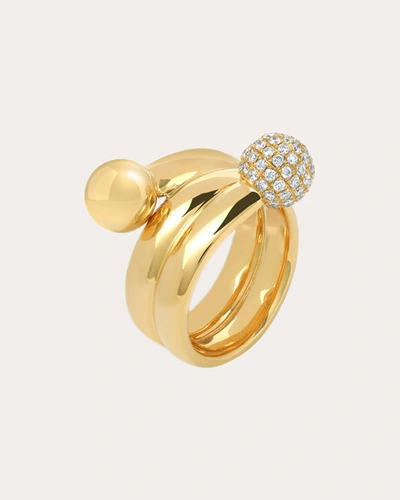 Maison Tjoeng Women's Selene 18k Gold Diamond Ring In Gold