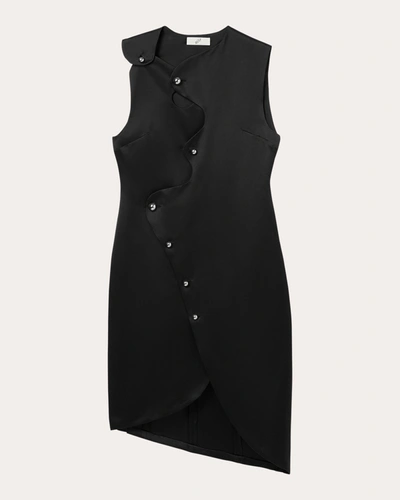 Shop Bite Studios Women's Petal Asymmetric Sheath Dress In Black