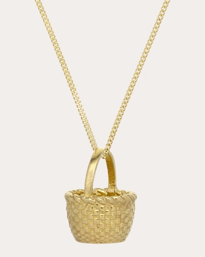 Shop Aliita Women's Picnic Pendant Necklace In Yellow