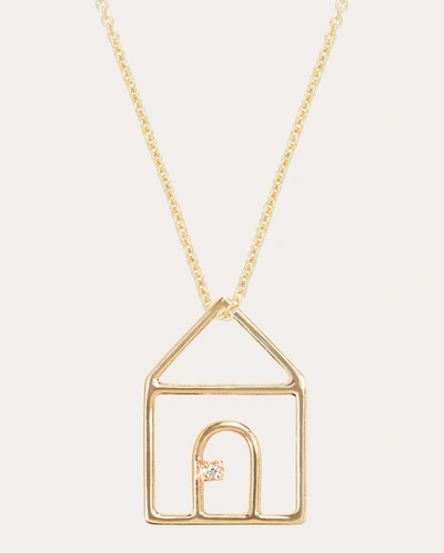 Shop Aliita Women's Casita Brillante Diamond Pendant Necklace In Gold